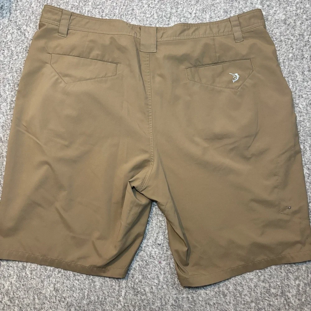 Reel Legends Men’s Adventure Athletic Shorts Tan Gray Blue 44 Bundle